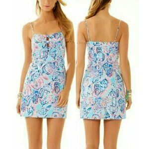 Lilly Pulitzer  Shell Me About It Petra Sundress  Mini Dress Women's Size XS